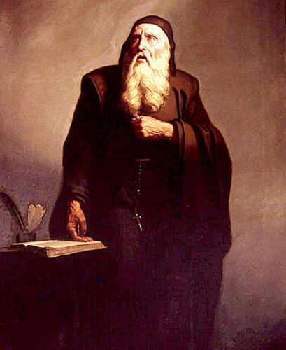 Ramon Llull retrato por Ricard Anckermann siglo XIX